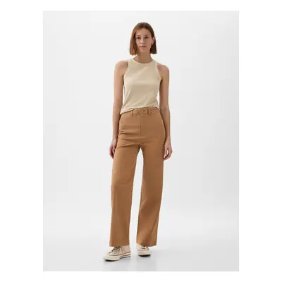 GAP Kalhoty high stride wide leg - Dámské