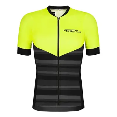 Pánský cyklistický dres Rock Machine MTB/XC černo/zelený