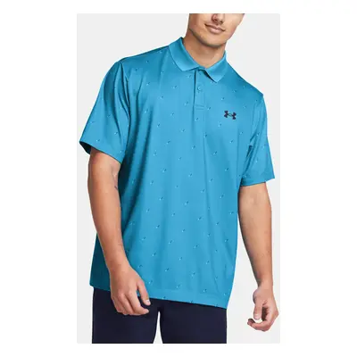 Under Armour Tričko UA Perf 3.0 Printed Polo-BLU - Pánské