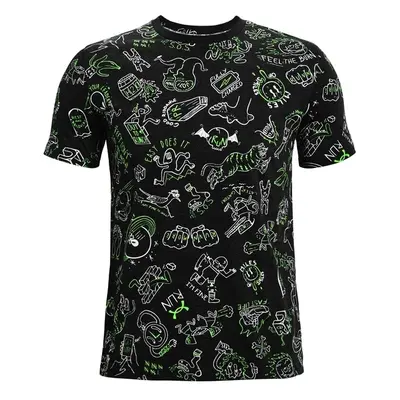 Pánské tričko Under Armour Run Ur Face Off Print SS Black