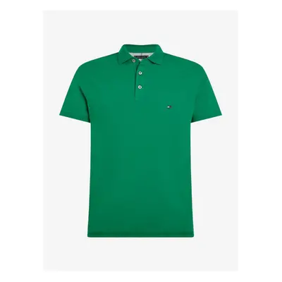 Zelené pánské polo tričko Tommy Hilfiger - Pánské