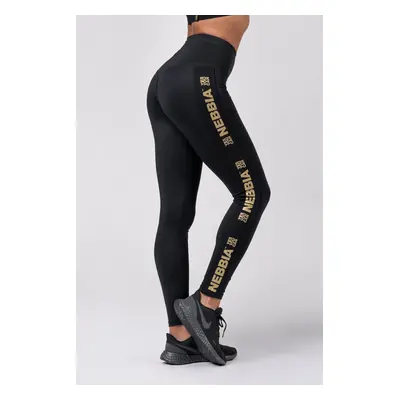 Dámské legíny Nebbia Intense Leggings Gold Classic black