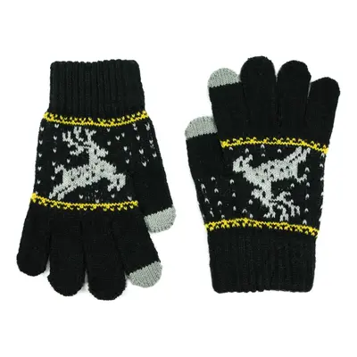 Art Of Polo Kids's Gloves Rk23335-6 Black/Light Grey