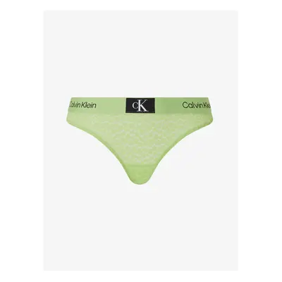 Světle zelená dámská tanga Calvin Klein Underwear - Dámské