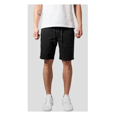 Stretch Twill Joggshorts černé