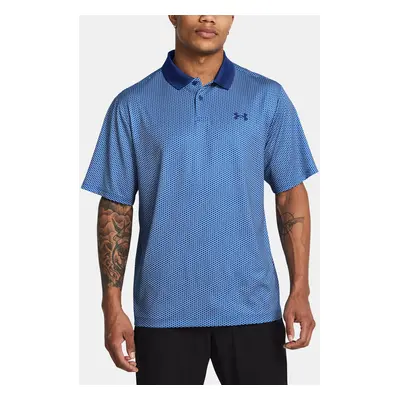 Pánské tričko Under Armour UA Matchplay Printed Polo-BLU - Pánské