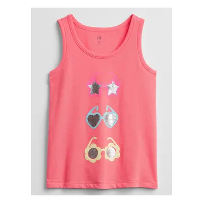 GAP Dětské tílko graphic tank top - Holky