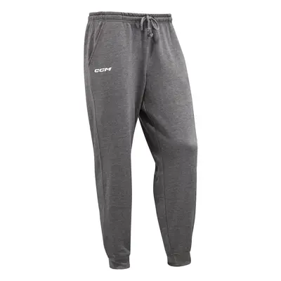 Pánské kalhoty CCM Team Fleece Cuffed Jogger Dark Grey