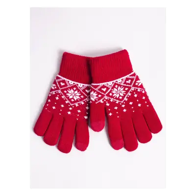 Yoclub Kids's Girl's Five-Finger Touchscreen Gloves -0019G-AA5C-003