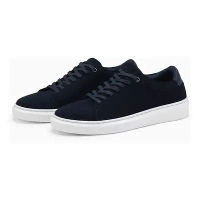 Ombre Classic men's soft suede sneaker shoes - navy blue