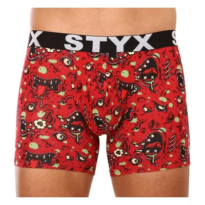 Pánské boxerky Styx long art sportovní guma zombie