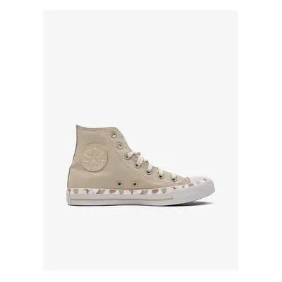 Růžovo-béžové dámské kotníkové tenisky Converse Chuck Taylor All Star - Dámské