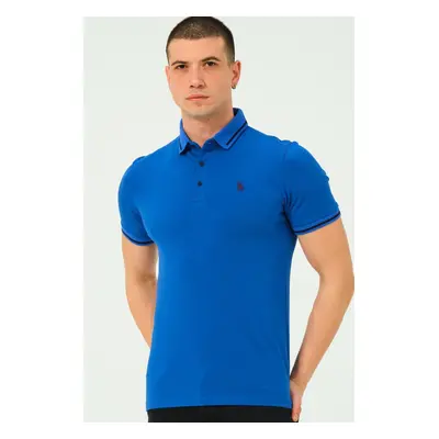 T8586 DEWBERRY MEN'S POLO NECK T-SHIRT-STRAIGHT SAKS