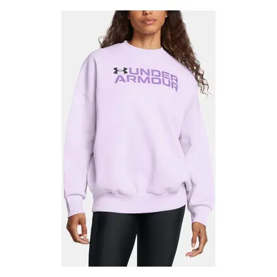 Dámská mikina Under Armour Rival Fleece WordmarkOS Crew-PPL - Dámské