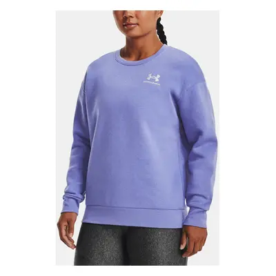 Under Armour Mikina Essential Fleece Crew-BLU - Dámské