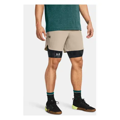 Under Armour Kraťasy UA Peak Woven Shorts-BRN - Pánské