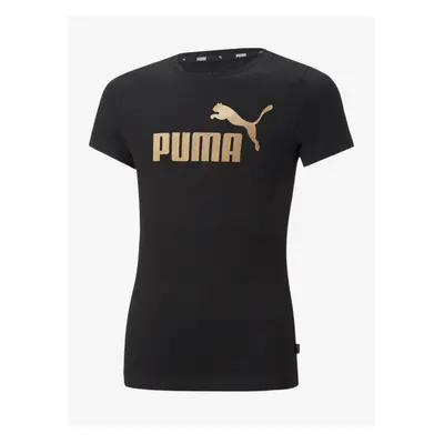 Černé holčičí tričko Puma ESS+ - Holky