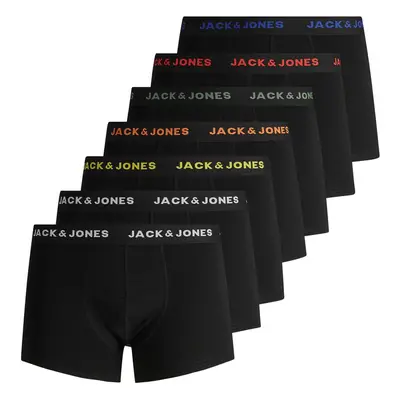 7PACK pánské boxerky Jack and Jones černé (12165587)