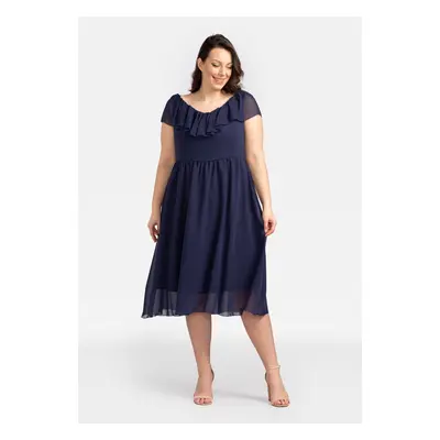 Karko Woman's Dress SB246 Navy Blue