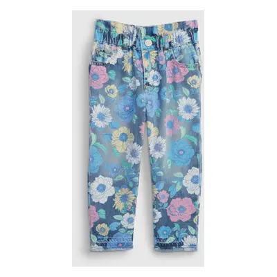 GAP Dětské džíny mom floral - Holky