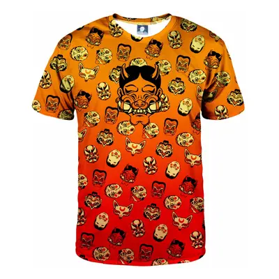 Aloha From Deer Unisex's Kabuki Mask Burning T-Shirt TSH AFD924