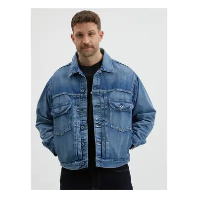 Levi&#39;s Modrá pánská džínová oversize bunda Levi's® - Pánské