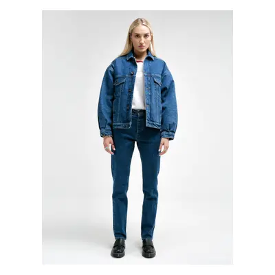 Big Star Woman's Jacket Outerwear Dark Denim-500