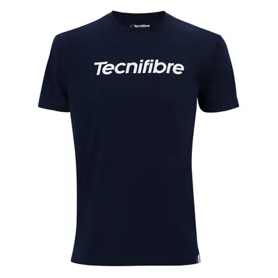 Pánské tričko Tecnifibre Club Cotton Tee Marine