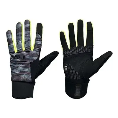 Pánské cyklistické rukavice NorthWave Fast Gel Glove Anthra/Yellow Flu