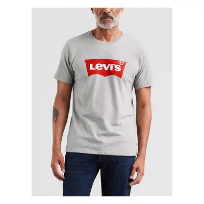 Levi&#39;s Šedé pánské tričko potiskem Levi's® - Pánské