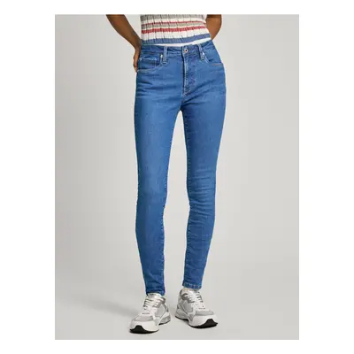 Modré dámské super skinny fit džíny Pepe Jeans - Dámské