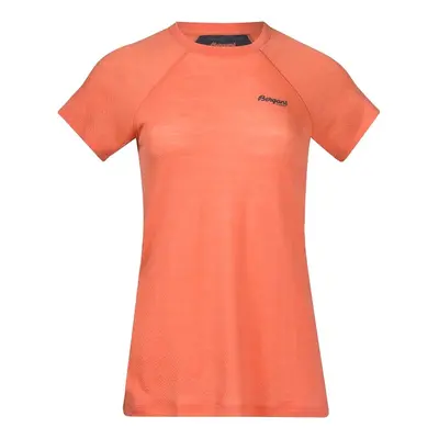 Dámské tričko Bergans Floyen Wool Tee Orange