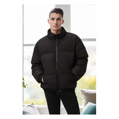 66766 Dewberry Oversize Mens Padding Jacket-BLACK