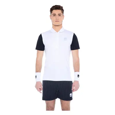 Pánské tričko Hydrogen Tech Zipped Polo White/Blue