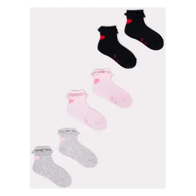 Yoclub Kids's 3Pack Socks With Frill SKA-0069G-000J-001