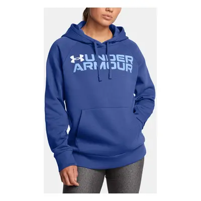 Dámská mikina Under Armour Rival Fleece Wordmark Hoodie-BLU - Dámské