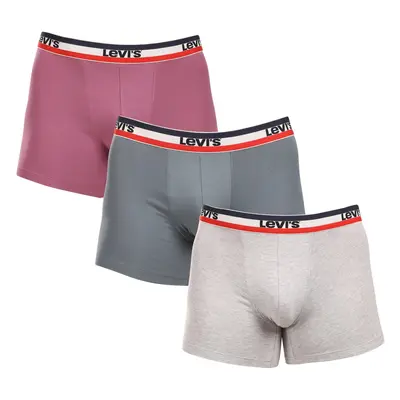 3PACK pánské boxerky Levis vícebarevné