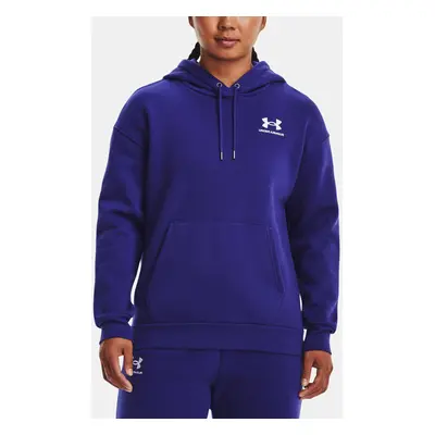 Under Armour Mikina Essential Fleece Hoodie-BLU - Dámské