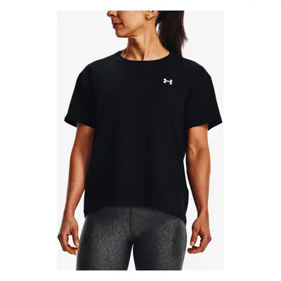 Dámské tričko Under Armour Esential Cttn Stretch Tee-BLK