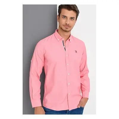 G674 DEWBERRY MEN'S SHIRT-PINK