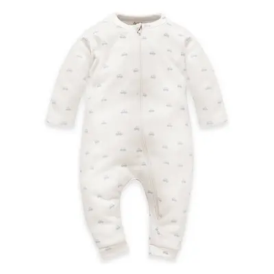 Pinokio Kids's Lovely Day Babyblue Zipped Overall Feet