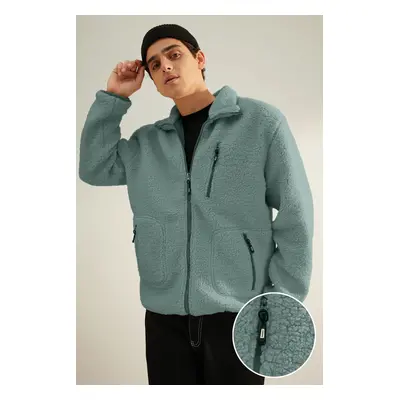 Trendyol Limited Edition Mint Regular Fit Welsoft Plush Coat