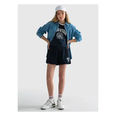 Big Star Kids's Shorts Navy Blue