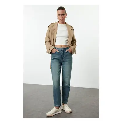 Trendyol Blue High Waist Comfort Mom Jeans