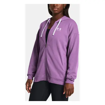 Under Armour Mikina UA Rival Terry OS FZ Hooded-PPL - Dámské