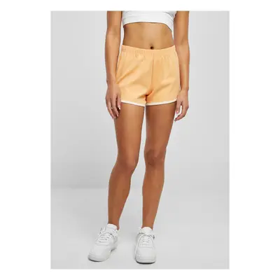 Dámské organické Interlock Retro Hotpants paleoranžová/bílá písková