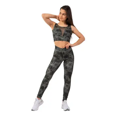 Dámské legíny Nebbia EKO leggings „Breathe“ mesh camo green