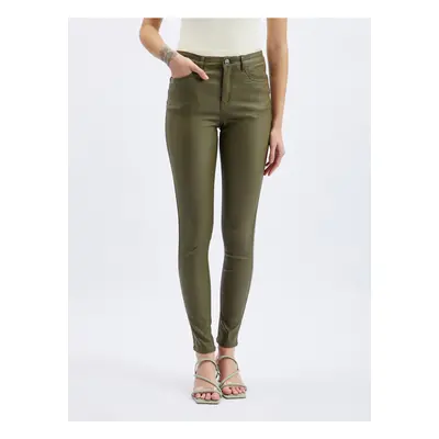 Orsay Khaki dámské skinny fit kalhoty - Dámské