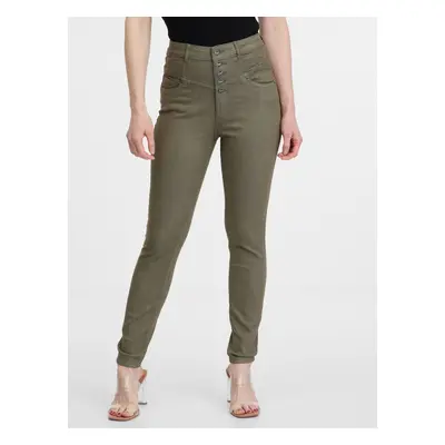 Orsay Khaki dámské skinny fit džíny - Dámské