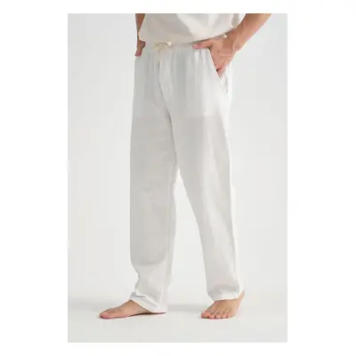 38304 Dewberry Baggy Mens Pants-WHITE